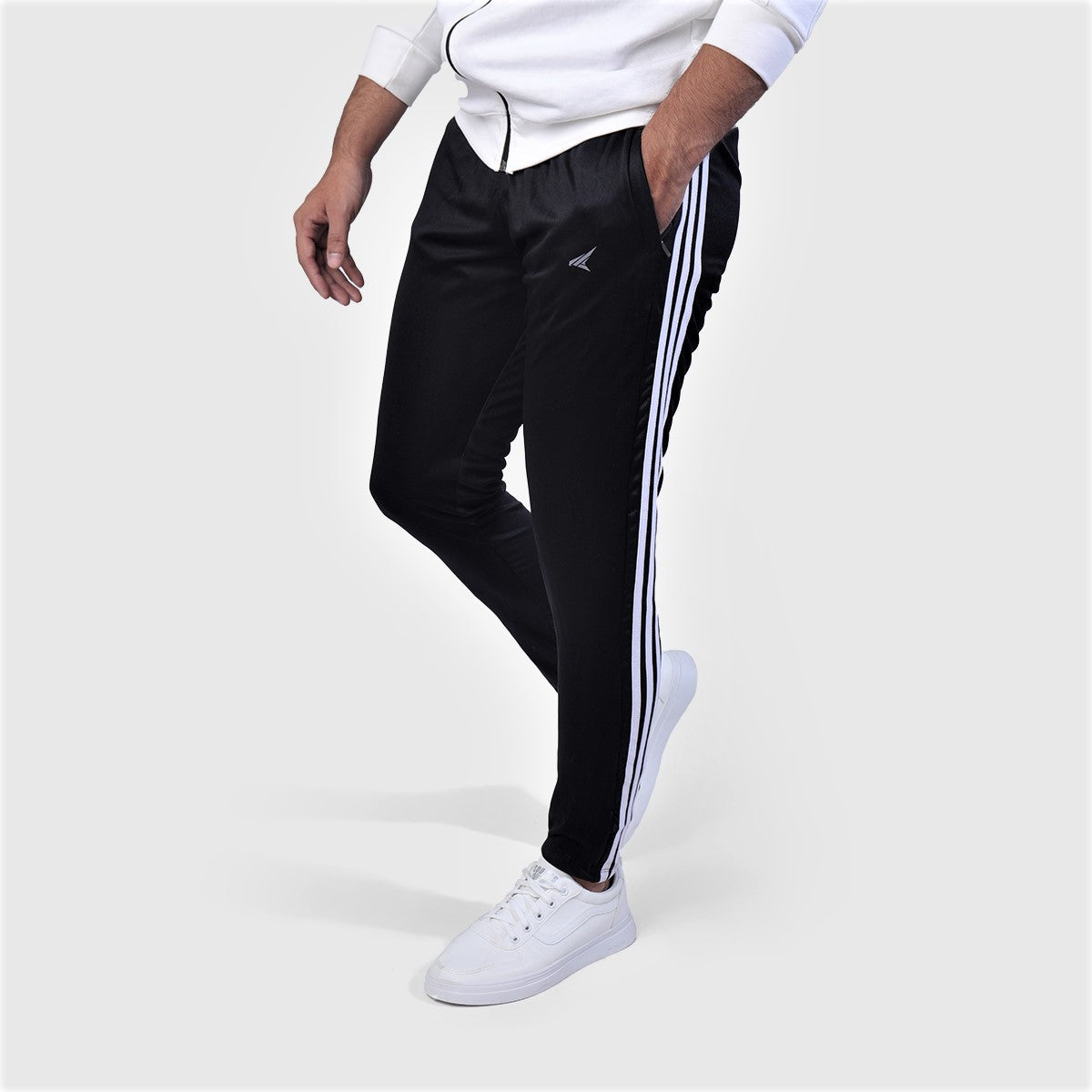 Black Trouser With Three Stripes