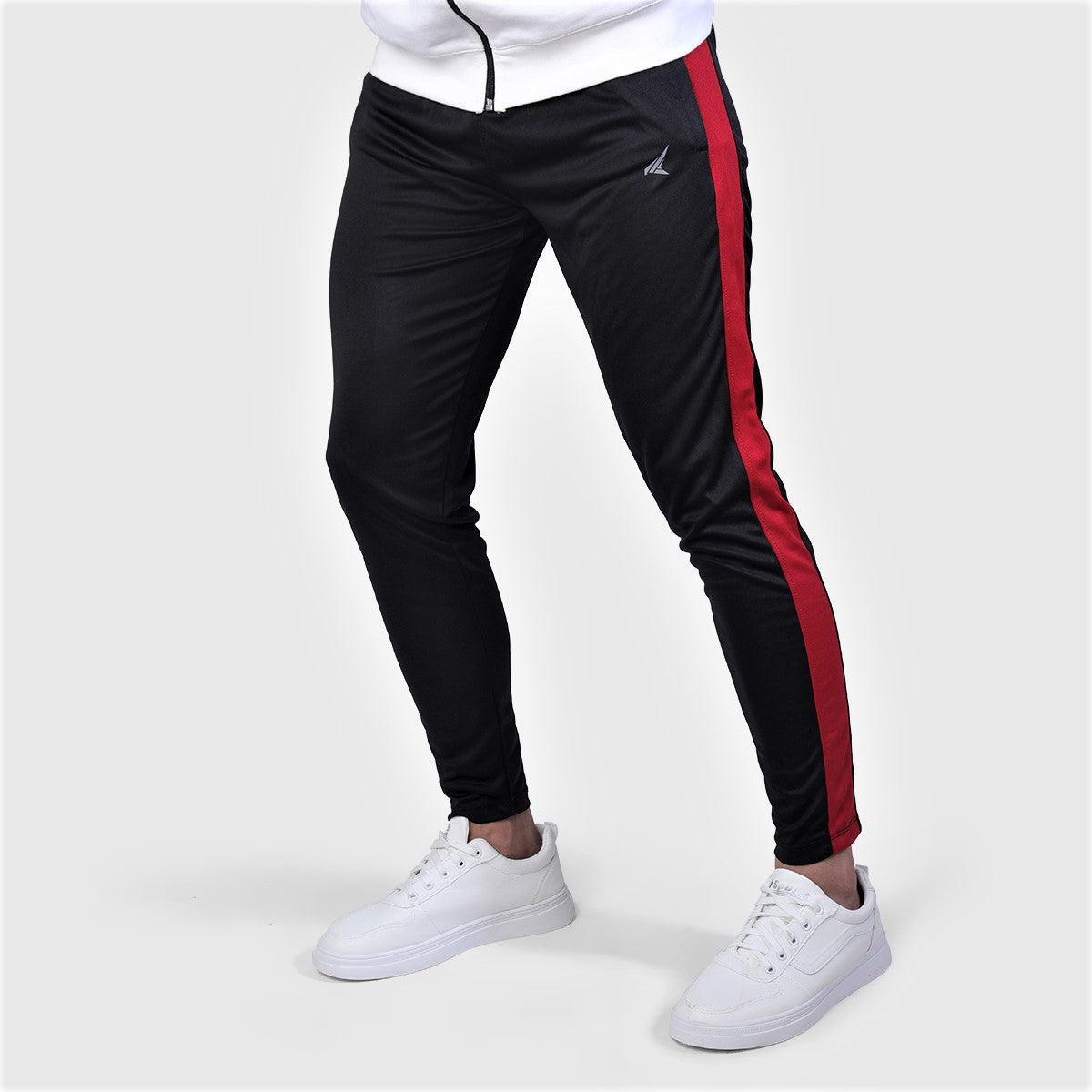 Black Trouser With Red Panel