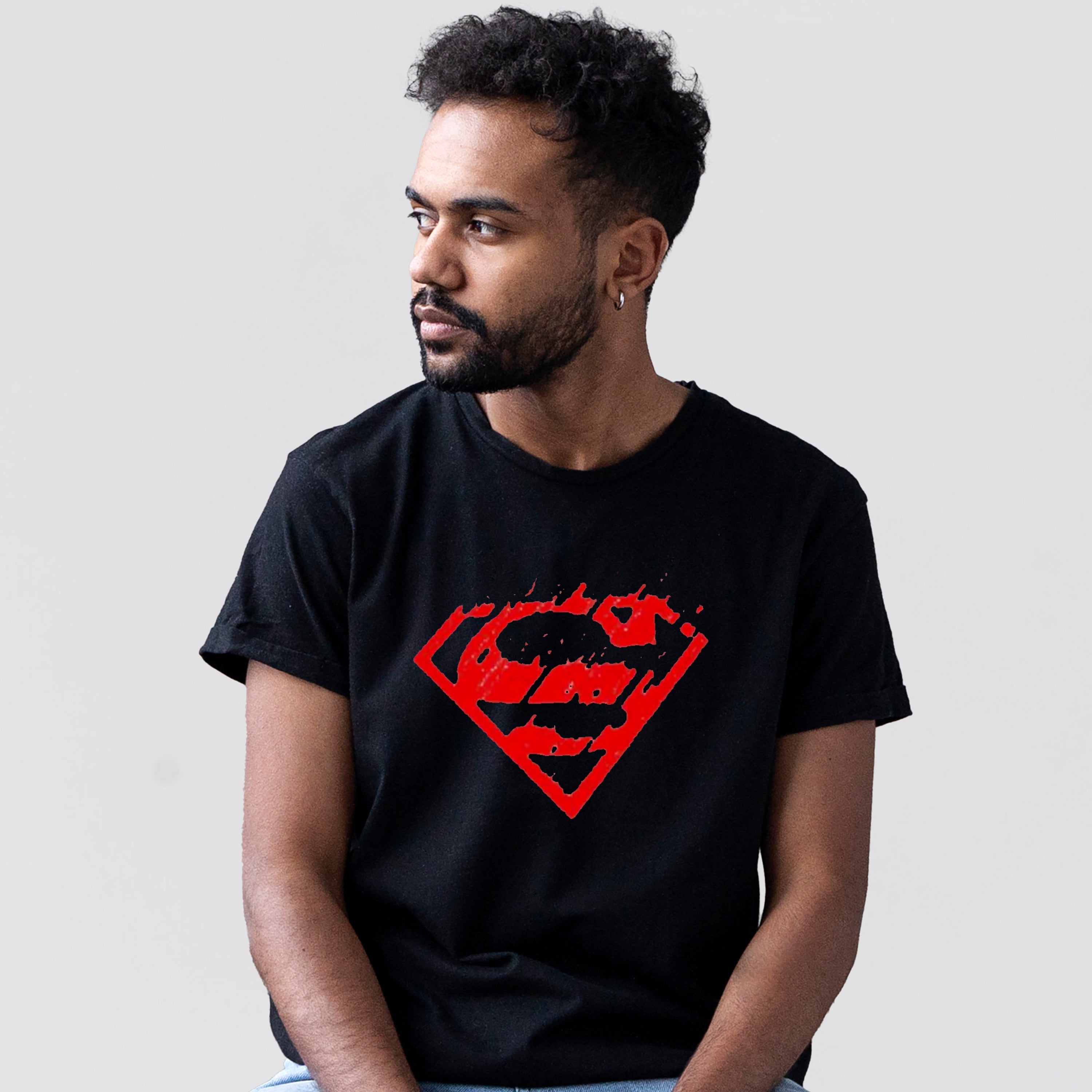 Superman Black Graphic T-Shirt